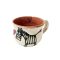 Korongozott csésze Zebra fehér