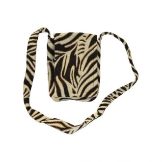 Textil táska - Tépőzáras Zebra