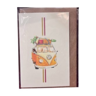 Vintage képeslap - VW Busz