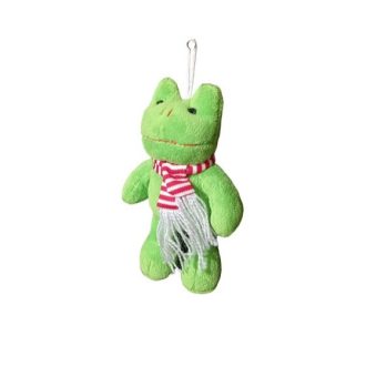 Plüss figura - Béka kulcstartó