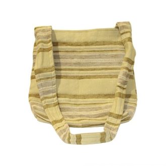 Textil táska - Egypántos Csíkos bézs
