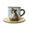 Kutya Border Collie csésze 2dl + alj