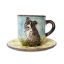 Kutya Border Collie csésze 2dl + alj