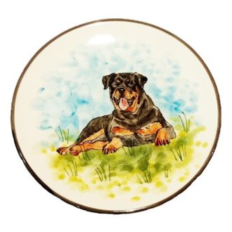 Kutya Rottweiler tányér