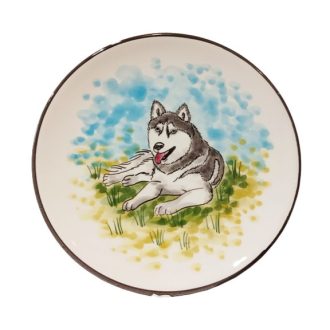Kutya Husky tányér