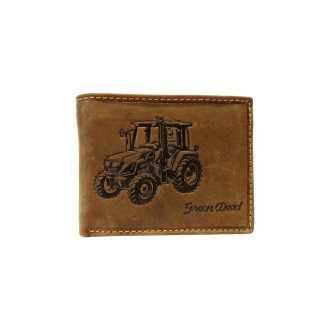 Nyomott mintás bőr pénztárca - traktor