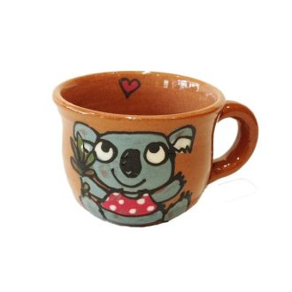 Korongozott csésze Koala barna