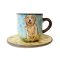 Kutya Golden Retriver csésze 2dl + alj