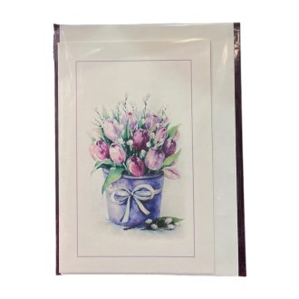 Vintage képeslap - Tulipánok