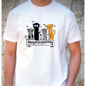 Férfi póló Hungarian Purrity fehér S