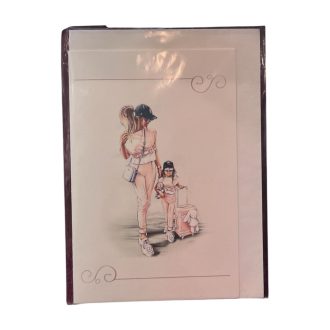 Vintage képeslap - Anya-Lánya